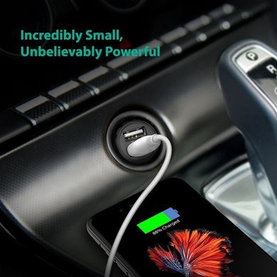 Автомобільний З/П RAVPower Mini Dual USB Car Charger 24W 4.8A with iSmart 2.0 Charging Tech, ціна | Фото