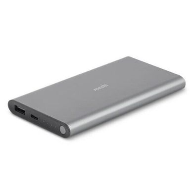 Портативная батарея Moshi IonSlim 10K USB-C and USB Portable Battery Titanium Gray (99MO022145), цена | Фото