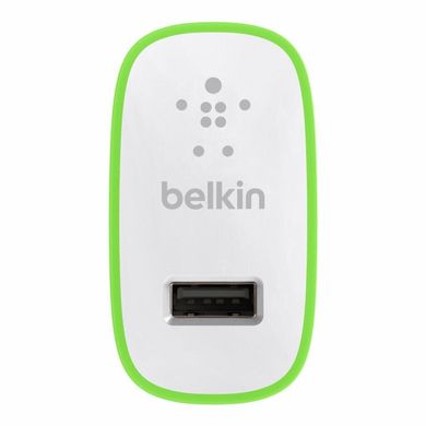 Мережевий зарядний пристрій Belkin Home Charger (12W) USB 2.4A, white, ціна | Фото