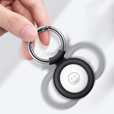 Силіконовий брелок з кільцем для AirTag ESR Cloud Tag Keychain (2шт) - Black/Red, ціна | Фото