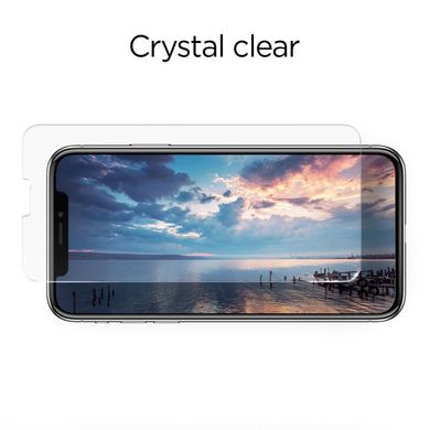 Захисне скло Spigen для iPhone XS Glass "Glas.tR SLIM HD" (1Pack), ціна | Фото