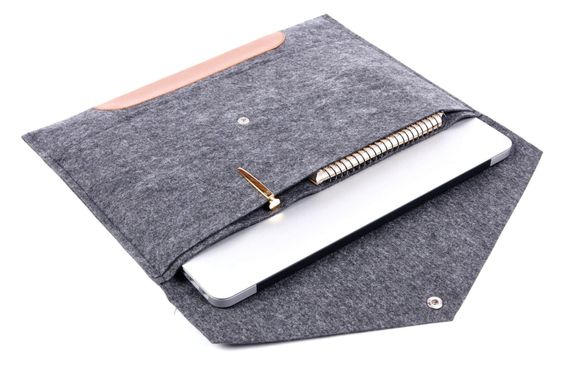 Чохол-конверт Gmakin для MacBook 12 - Brown (GM11-12), ціна | Фото