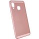Ультратонкий дышащий чехол Grid case для Samsung Galaxy A20 / A30 - Розовый, цена | Фото 3