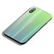 TPU+Glass чохол Gradient Aurora із лого для Xiaomi Redmi 7A - Зелений, ціна | Фото 3