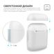 Чехол для Apple AirPods MIC Duo Silicone Case for Apple AirPods - White, цена | Фото 4