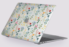 Пластиковая прозрачная накладка Oriental Case (Small Flowers 2.0) для MacBook Pro 14 (2021) M1
