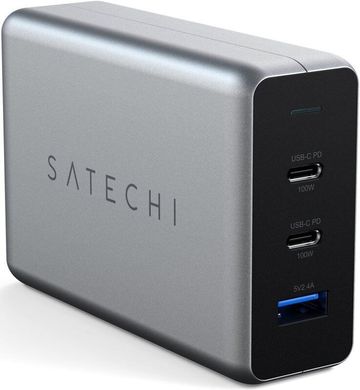 Зарядное устройство Satechi 100W USB-C PD Compact Gan Charger (ST-TC100GM-EU), цена | Фото