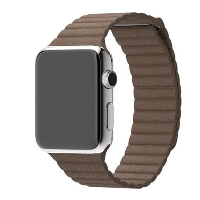 Шкіряний ремінець STR Leather Loop Band for Apple Watch 42/44/45 mm (Series SE/7/6/5/4/3/2/1) - Cape Cod Blue, ціна | Фото