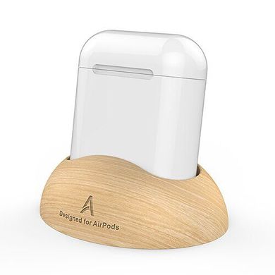 Деревянная подставка для Apple AirPods AHASTYLE Wooden Stand for Apple AirPods (AHA-01160-CLR), цена | Фото