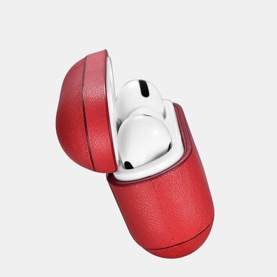 Шкіряний чохол для AirPods Pro iCarer Nappa Leather Case - Red, ціна | Фото
