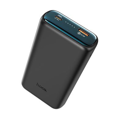 Портативний акумулятор HOCO Kraft fully compatible power bank 20000mAh Q1a |1USB/1Type-C, 20W, PD/QC, 5A| (black), ціна | Фото
