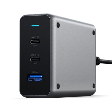 Зарядний пристрій Satechi 100W USB-C PD Compact Gan Charger (ST-TC100GM-EU), ціна | Фото
