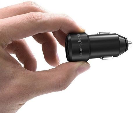 Автомобильная зарядка RAVPower Qualcomm Quick Charge 3.0 36W Dual USB Car Charger, цена | Фото