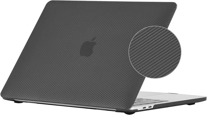 Пластиковая накладка STR Carbon Style Hard Case for MacBook Pro 14 (2021 | 2023) M1 | M2 | M3 - Black, цена | Фото