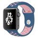 Силиконовый ремешок STR Nike Sport Band for Apple Watch 42/44/45 mm (Series SE/7/6/5/4/3/2/1) - Bright Pink/Pink Sand, цена | Фото