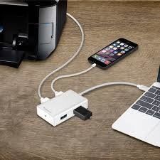 Хаб Macally для USB-C 3.1 порта на 4 USB-A 3.0 порта, алюминий (UC3HUB), цена | Фото