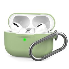 Чехол STR Silicone Case with Carabiner for Apple AirPods Pro - Sky Blue, цена | Фото