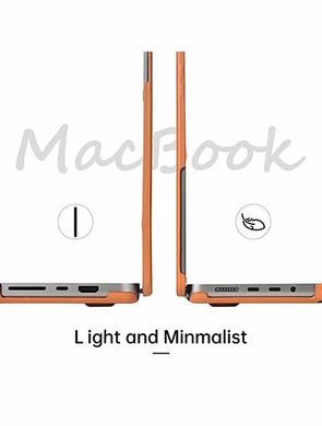 Кожаная накладка WIWU Leather Shield Case for MacBook Pro 13 (2020-2022) - Black, цена | Фото