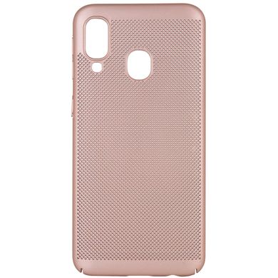 Ультратонкий дышащий чехол Grid case для Samsung Galaxy A40 (A405F) - Розовый, цена | Фото