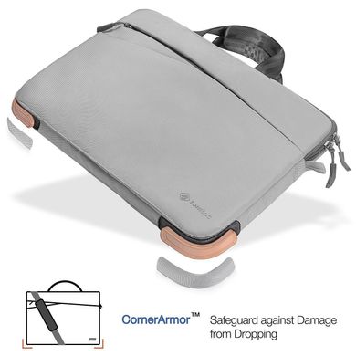 Сумка tomtoc 360 Slim Shoulder Bag for 15 Inch MacBook Pro (2016-2018) - Gray (A45-D01G), ціна | Фото