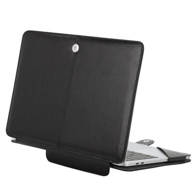 Чехол Mosiso PU Leather Book Case for MacBook Pro 13 (2016-2020) - Black (MO-PU-16PRO13-BK), цена | Фото