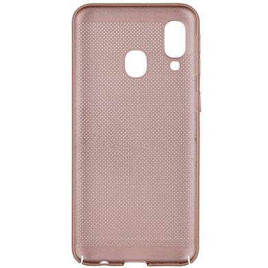 Ультратонкий дышащий чехол Grid case для Samsung Galaxy A40 (A405F) - Розовый, цена | Фото