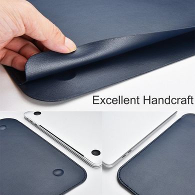 Чохол WIWU Skin Pro Leather Sleeve for MacBook 12 - Midnight Blue (WW-SKIN-12-BL), ціна | Фото