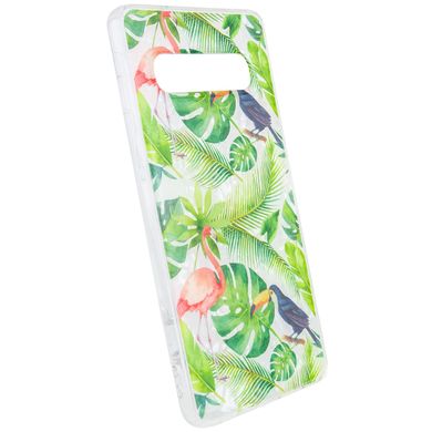 Накладка Glue Case Фламинго для Samsung Galaxy S10 - Зелений, ціна | Фото