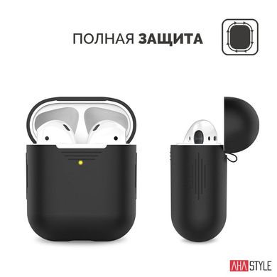 Чехол для Apple AirPods AHASTYLE Silicone Case for Apple AirPods - White (AHA-01020-WHT), цена | Фото