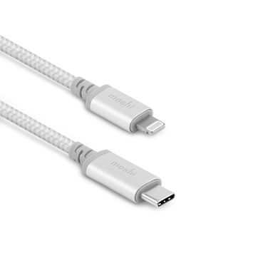 Кабель Moshi Integra™ USB-C to Lightning Cable Jet Silver (1.2 m) (99MO084105), ціна | Фото