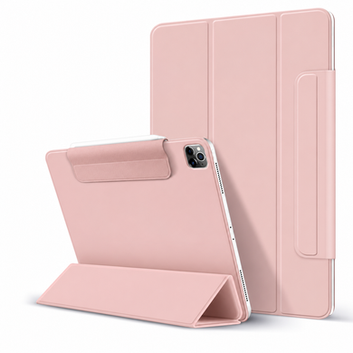 Магнітний силіконовий чохол-книжка STR Buckles Magnetic Case для iPad Pro 12,9 (2018 | 2020 | 2021 | 2022) &mdash; Pink, ціна | Фото