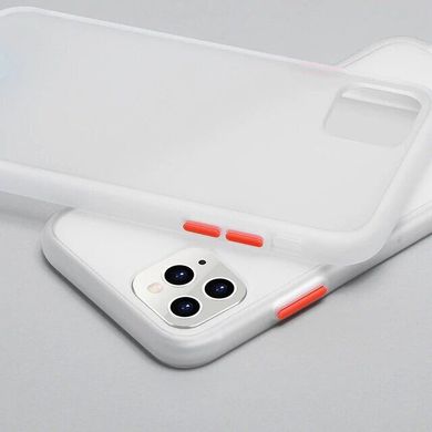 Матовий протиударний чохол MIC Matte Color Case for iPhone 11 Pro Max - Red/black, ціна | Фото