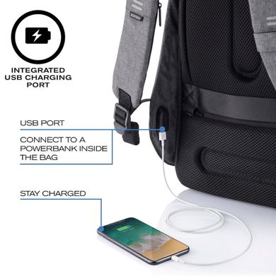 Рюкзак XD Design Bobby Hero Small із захистом від крадіжок та порізів - Блакитний (P705.709), ціна | Фото