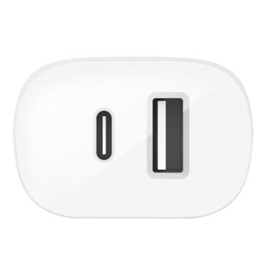 Мережевий зарядний пристрій Belkin Home Charger (18W) Power Delivery Port USB-C, (12W) USB-A, white, ціна | Фото