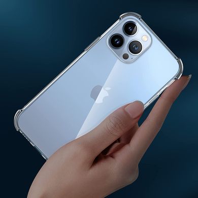Силиконовый противоударный чехол MIC WXD Силикон 0.8 mm для iPhone 13 Pro Max - Clear, цена | Фото