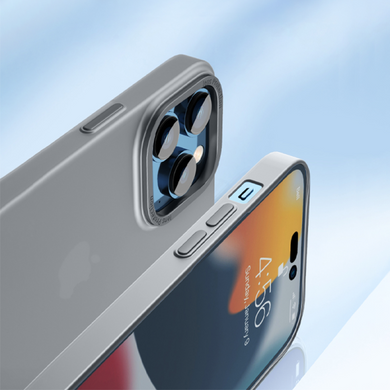 Ультратонкий чехол WIWU Ultra Thin Frosted Case for iPhone 14 Pro Max - Transparent Black, цена | Фото