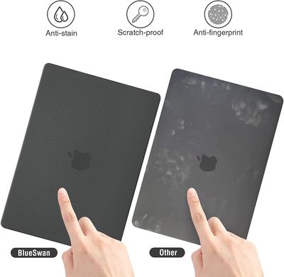Пластиковая накладка STR Carbon Style Hard Case for MacBook Pro 16 (2021 | 2023) M1 | M2 | M3 - Black, цена | Фото