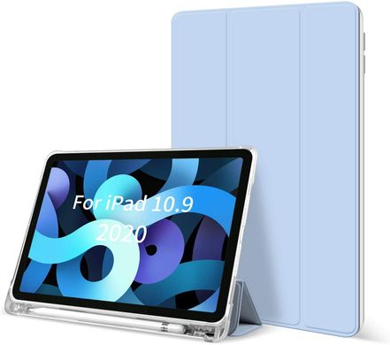 Силіконовий чохол-книжка з тримачем для стілуса STR Air Protection Case for iPad Air 4 10.9 (2020) - Tea Green, ціна | Фото
