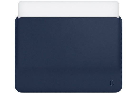 Чохол WIWU Skin Pro Leather Sleeve for MacBook 12 - Midnight Blue (WW-SKIN-12-BL), ціна | Фото