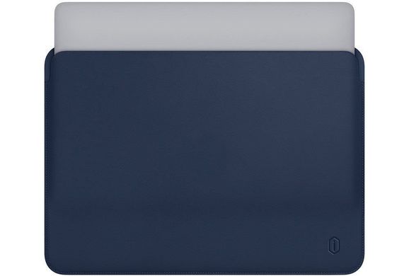Чехол WIWU Skin Pro Leather Sleeve for MacBook 12 - Midnight Blue (WW-SKIN-12-BL), цена | Фото