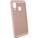 Ультратонкий дихаючий Чохол Grid case для Samsung Galaxy A40 (A405F) - Рожевий, ціна | Фото 4