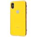 Чехол STR Silicone Glass case iPhone X/Xs (yellow), цена | Фото