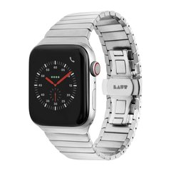 Ремешок LAUT LINKS из премиальной стали для Apple Watch 42/44/45 mm (Series SE/7/6/5/4/3/2/1) - Silver (L_AWL_LI_SL), цена | Фото