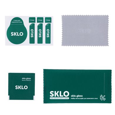 Захисне скло SKLO 5D (full glue) для Xiaomi Redmi Note 8 Pro - Чорний, ціна | Фото
