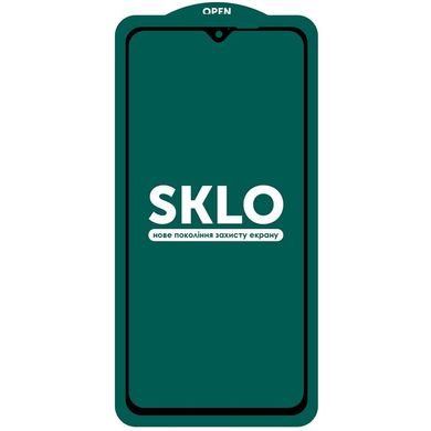 Захисне скло SKLO 5D (full glue) для Xiaomi Redmi Note 8 Pro - Чорний, ціна | Фото