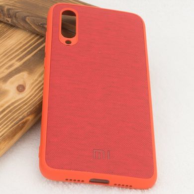 TPU чохол Textile Logo для Xiaomi Mi 9 SE - Червоний, ціна | Фото