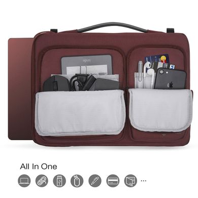 Сумка для MacBook tomtoc 13 Inch Laptop Shoulder Bag 360° - Light Gray (A42-C01S), цена | Фото
