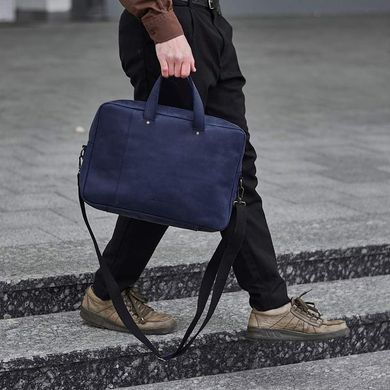 Кожаная сумка ручной работы с ремнем INCARNE BRUNO для ноутбука 13-14 дюймов - Коньяк, цена | Фото