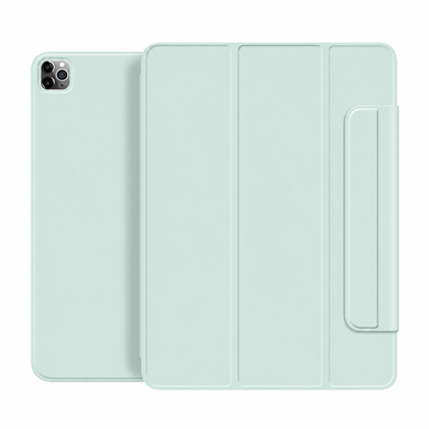 Магнитный силиконовый чехол-книжка STR Buckles Magnetic Case for iPad Pro 12.9 (2018 | 2020 | 2021 | 2022) - Light Green, цена | Фото
