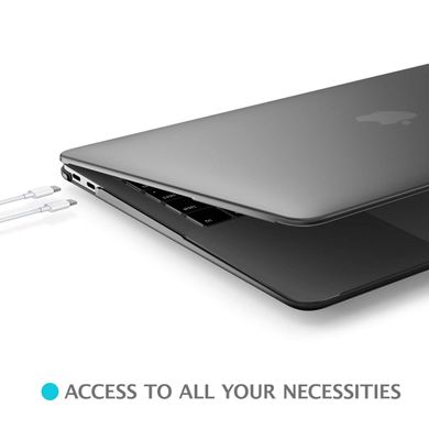 Накладка i-Blason Halo Transparent Case for MacBook Air 13 A1932 (2018-2020) - Black (IBL-HALO-AIR13-BK), ціна | Фото